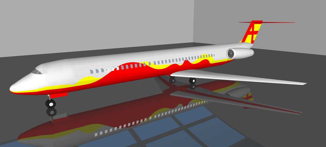 MD-80, now in Æther Airlines colors!!